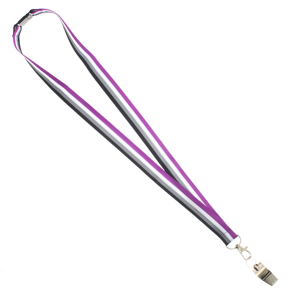 Zac's Alter Ego - Asexual Cordon/Lanyard - avec sifflet - Multicolore